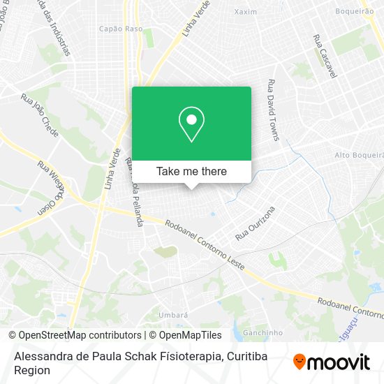 Alessandra de Paula Schak Físioterapia map