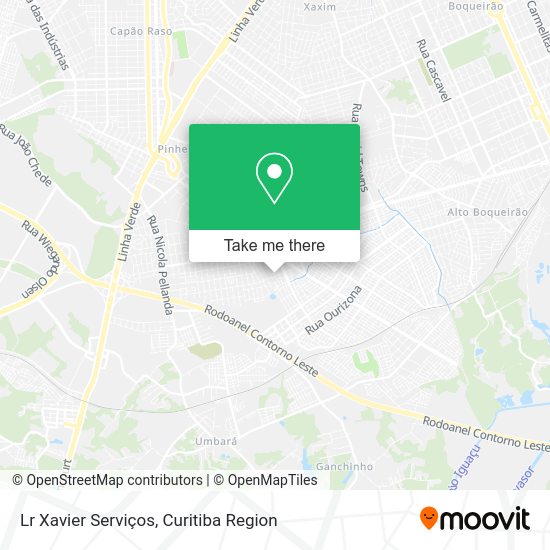 Lr Xavier Serviços map