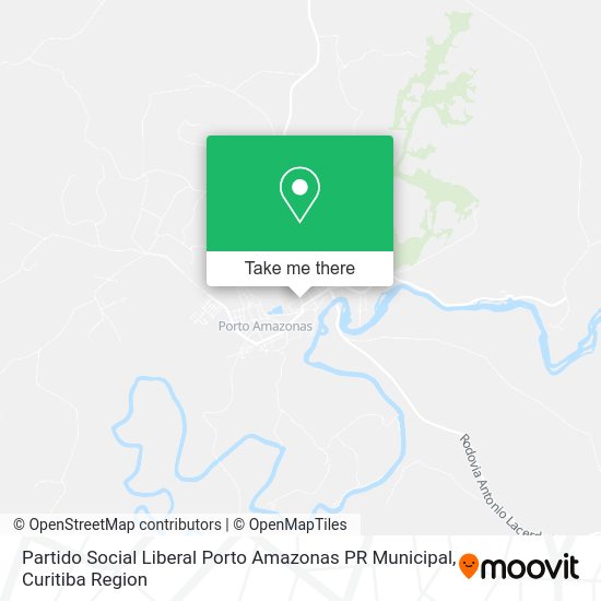 Partido Social Liberal Porto Amazonas PR Municipal map
