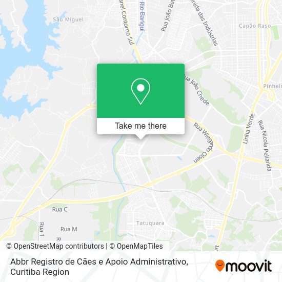 Abbr Registro de Cães e Apoio Administrativo map