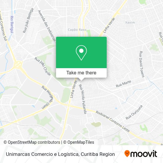 Unimarcas Comercio e Logística map