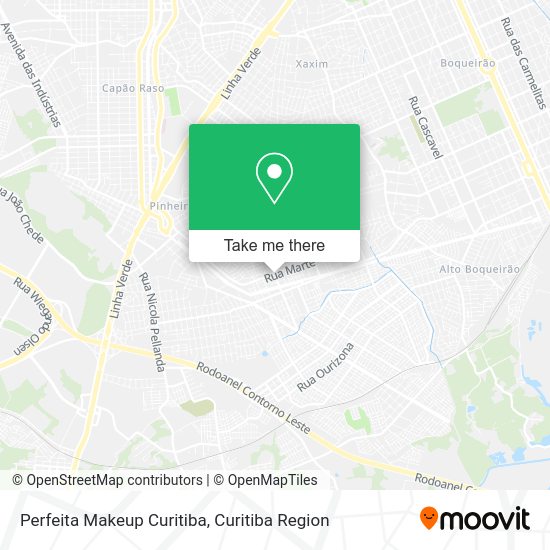 Perfeita Makeup Curitiba map