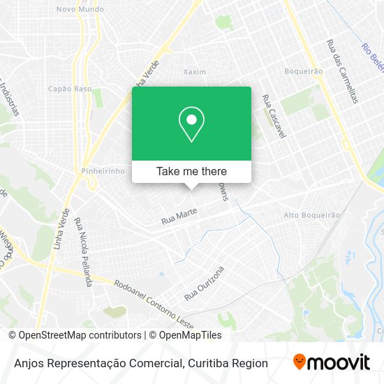 Anjos Representação Comercial map