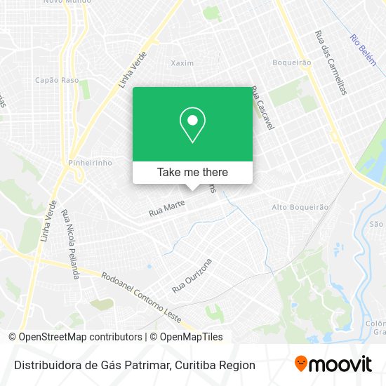 Distribuidora de Gás Patrimar map