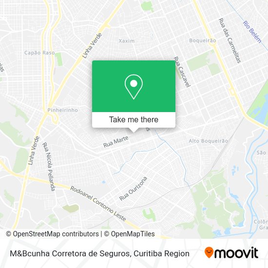 M&Bcunha Corretora de Seguros map