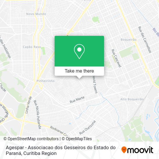 Agespar - Associacao dos Gesseiros do Estado do Paraná map