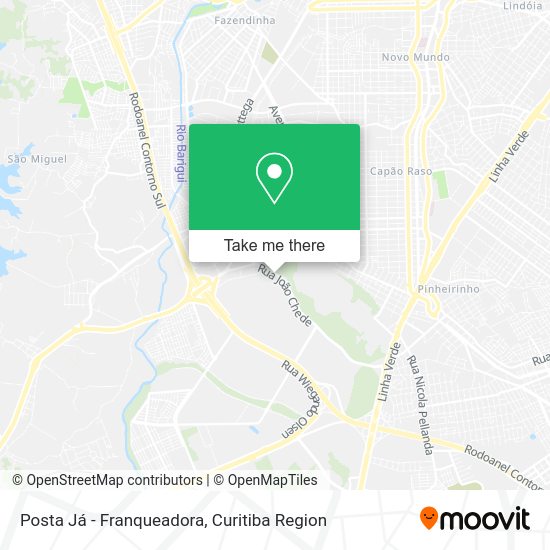 Posta Já - Franqueadora map