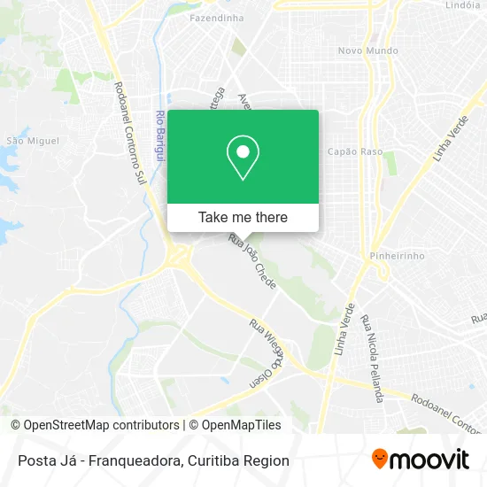 Posta Já - Franqueadora map