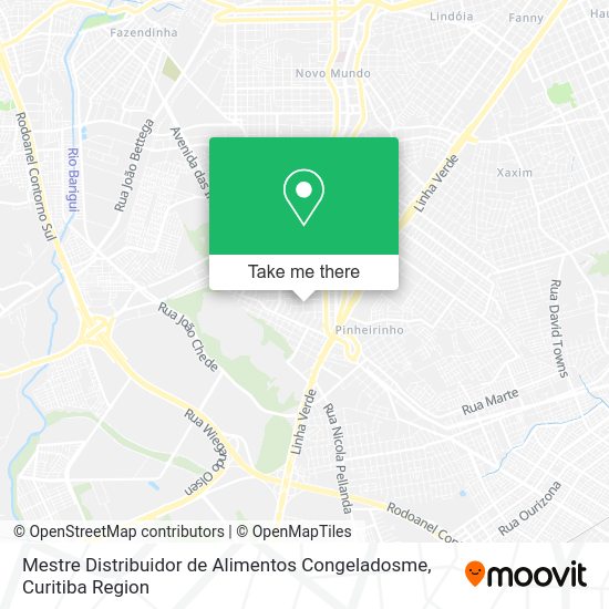 Mestre Distribuidor de Alimentos Congeladosme map