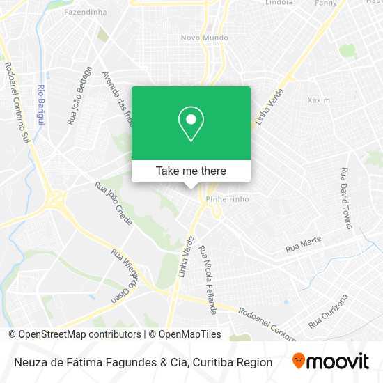 Neuza de Fátima Fagundes & Cia map