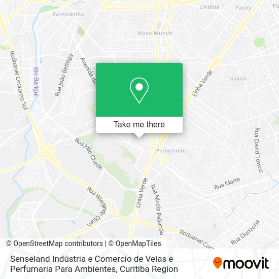 Senseland Indústria e Comercio de Velas e Perfumaria Para Ambientes map