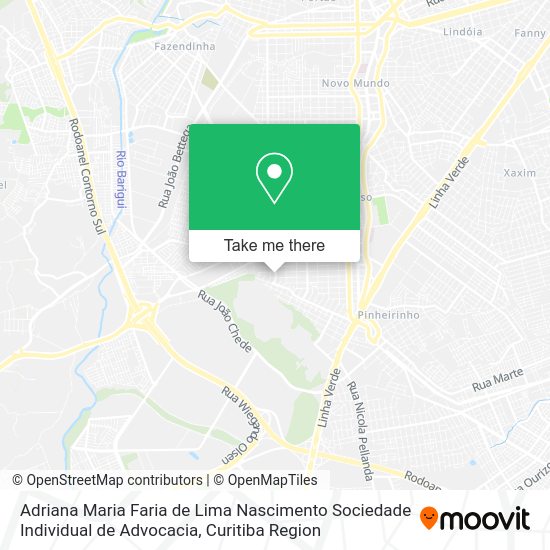 Adriana Maria Faria de Lima Nascimento Sociedade Individual de Advocacia map