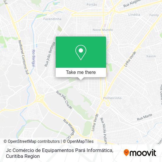 Jc Comércio de Equipamentos Pará Informática map