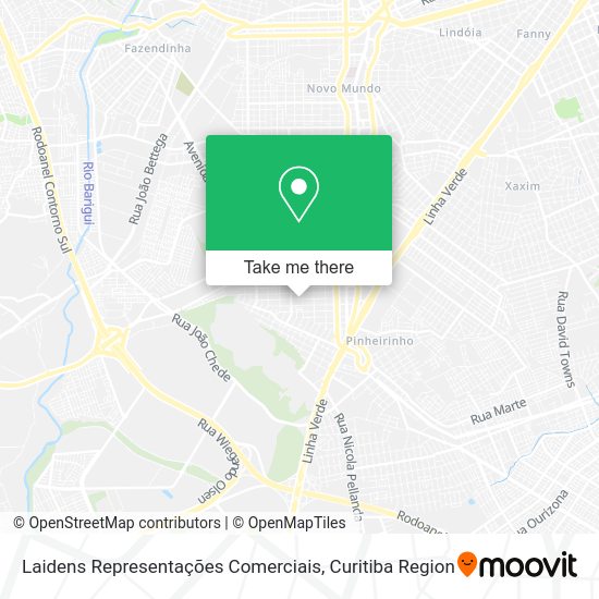 Laidens Representações Comerciais map