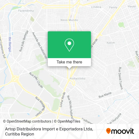 Artop Distribuidora Import e Exportadora Ltda map