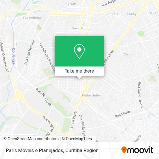 Paris Móveis e Planejados map