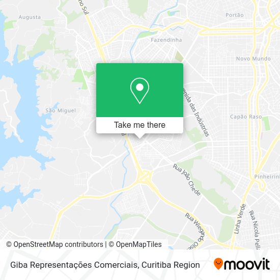 Giba Representações Comerciais map