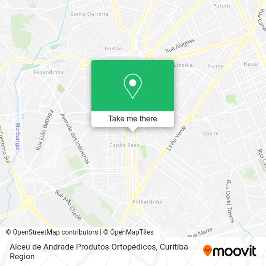 Alceu de Andrade Produtos Ortopédicos map