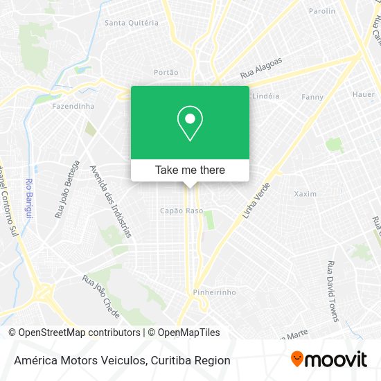 América Motors Veiculos map