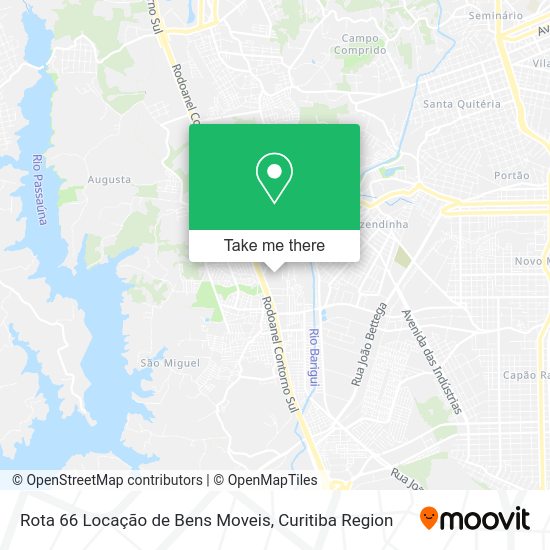 Rota 66 Locação de Bens Moveis map