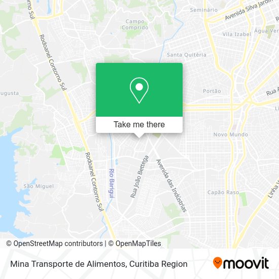 Mina Transporte de Alimentos map