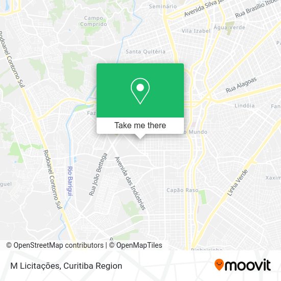 M Licitações map