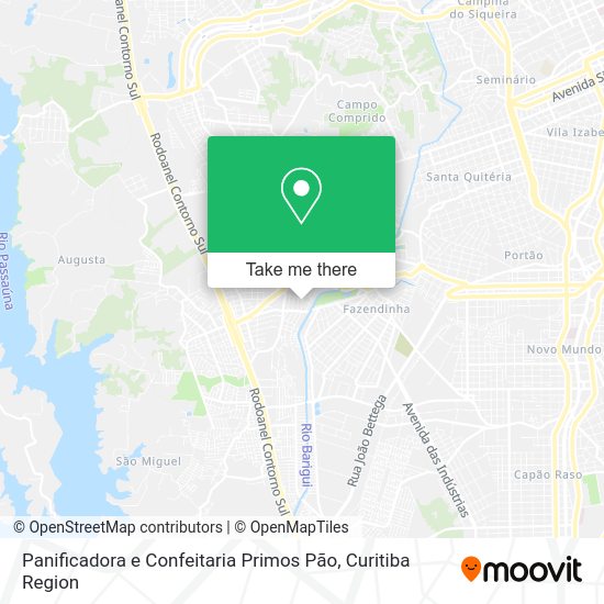 Panificadora e Confeitaria Primos Pão map