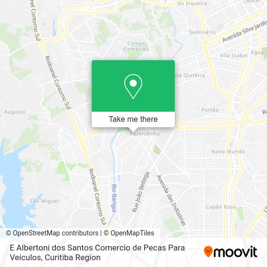 E Albertoni dos Santos Comercio de Pecas Para Veículos map