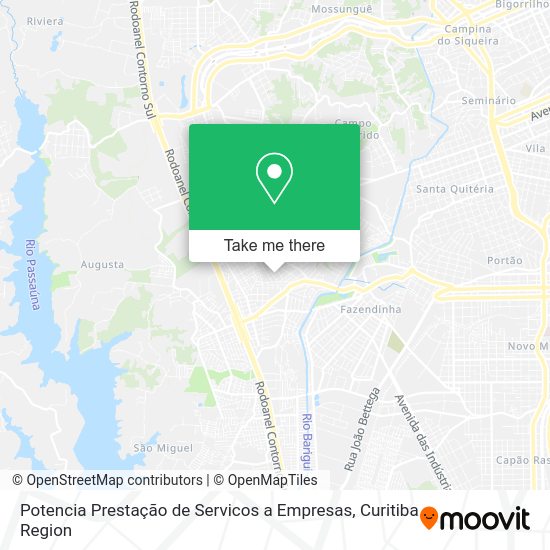 Potencia Prestação de Servicos a Empresas map