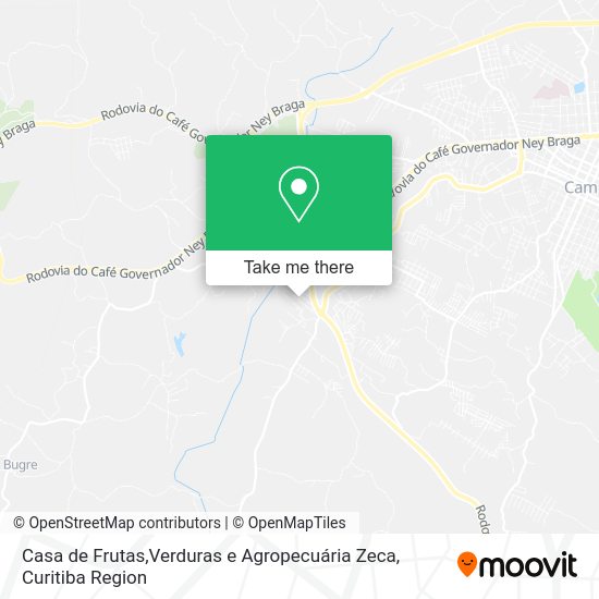 Casa de Frutas,Verduras e Agropecuária Zeca map
