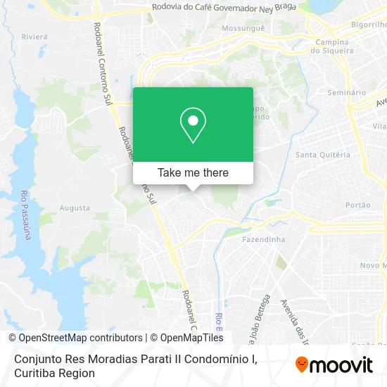 Conjunto Res Moradias Parati II Condomínio I map