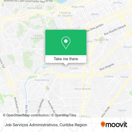 Job Serviços Administrativos map