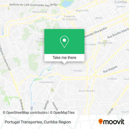 Portugal Transportes map