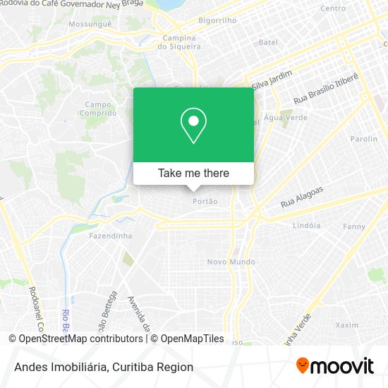 Andes Imobiliária map