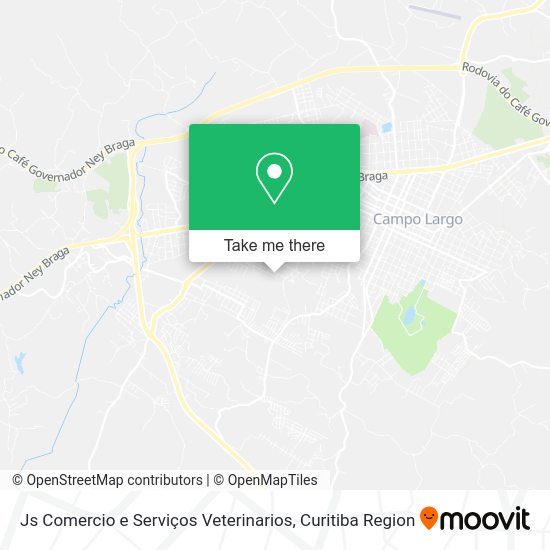 Js Comercio e Serviços Veterinarios map