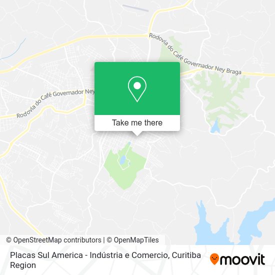 Placas Sul America - Indústria e Comercio map
