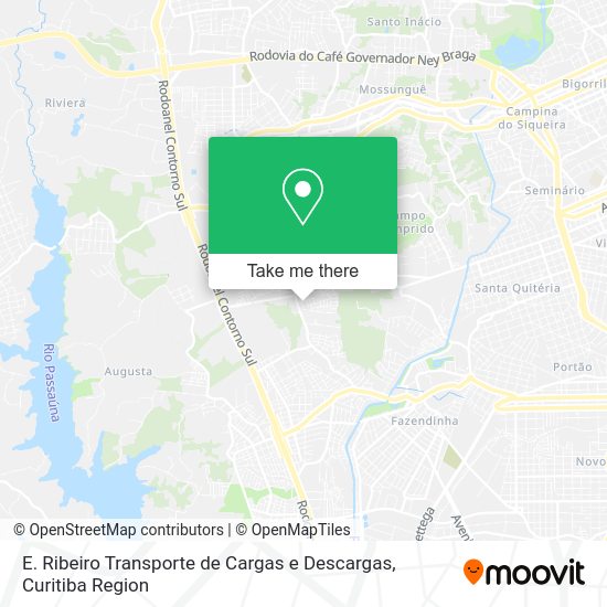 E. Ribeiro Transporte de Cargas e Descargas map