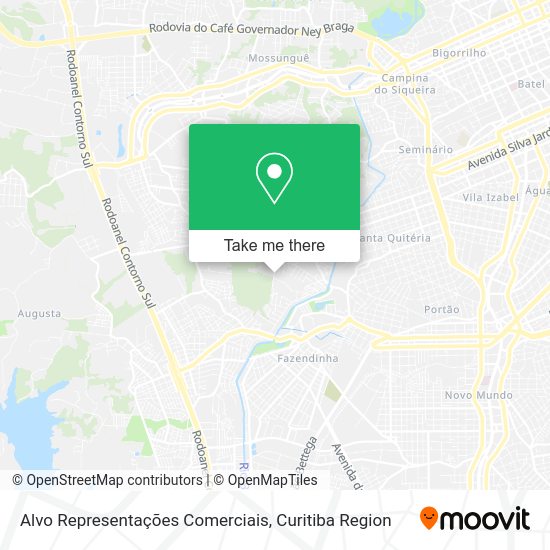 Alvo Representações Comerciais map