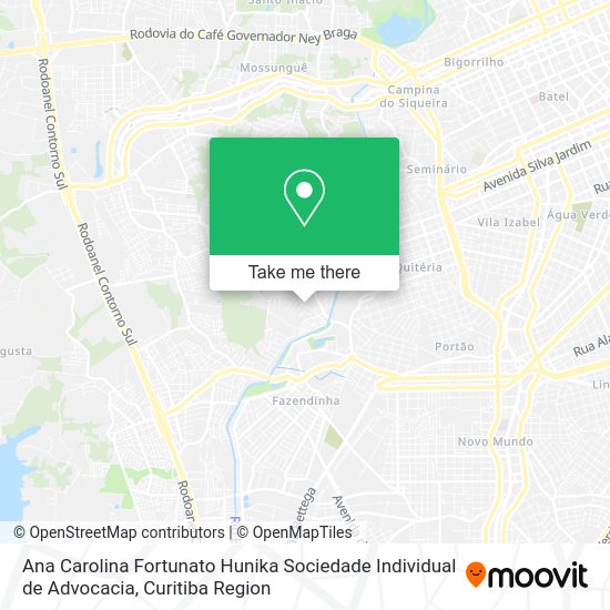Ana Carolina Fortunato Hunika Sociedade Individual de Advocacia map