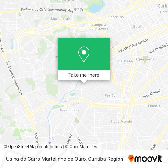 Usina do Carro Martelinho de Ouro map
