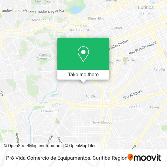 Pró-Vida Comercio de Equipamentos map