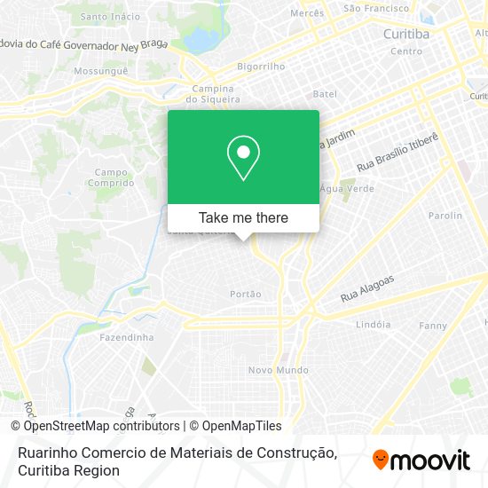 Ruarinho Comercio de Materiais de Construção map