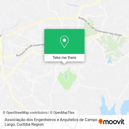 Associação dos Engenheiros e Arquitetos de Campo Largo map