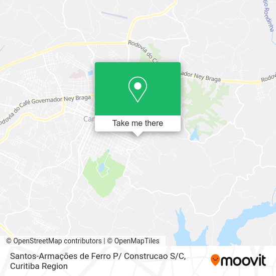 Santos-Armações de Ferro P/ Construcao S / C map