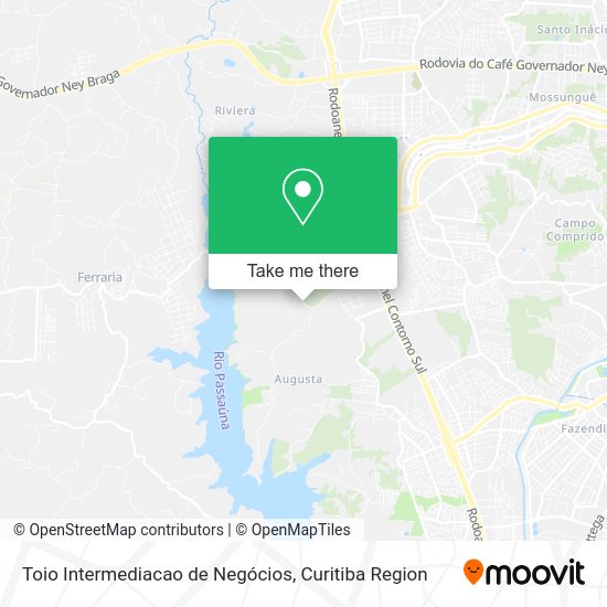 Toio Intermediacao de Negócios map