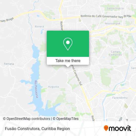Fusão Construtora map