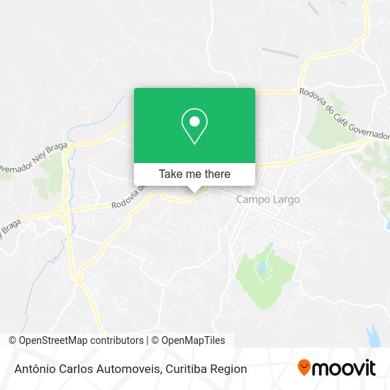 Antônio Carlos Automoveis map