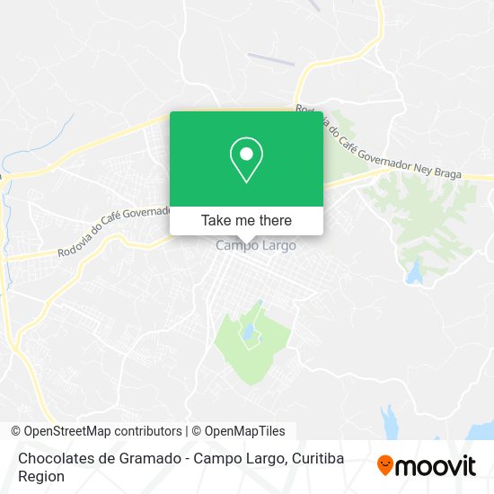 Chocolates de Gramado - Campo Largo map