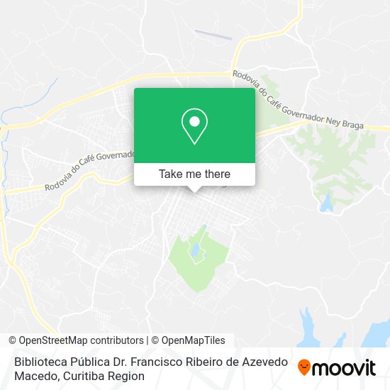 Biblioteca Pública Dr. Francisco Ribeiro de Azevedo Macedo map