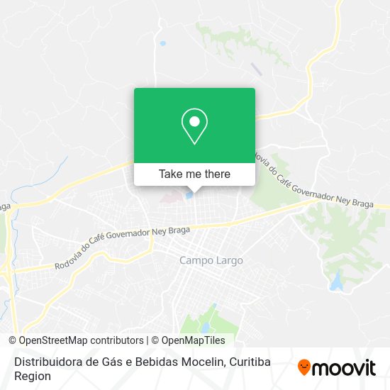Distribuidora de Gás e Bebidas Mocelin map